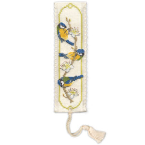 Bluetits Cross Stitch Bookmark Kit