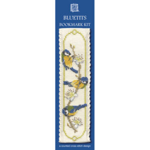 Bluetits wrapper bookmark