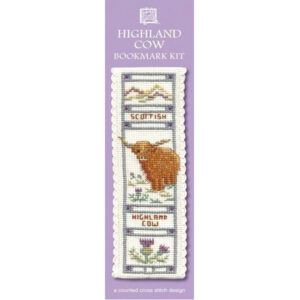 highland cow wrapper bookmark