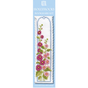 hollyhocks wrapper bookmark