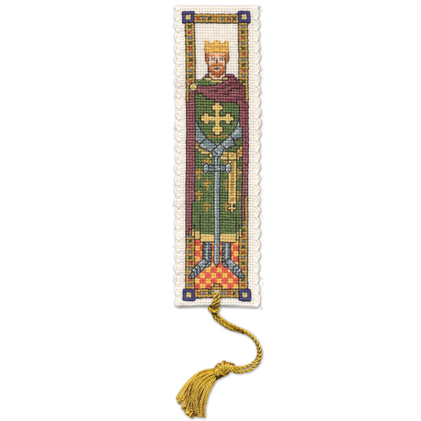 Medieval King Cross Stitch Bookmark Kit