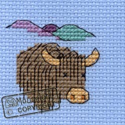 Stitchlets Cross Stitch Kits - Highland Cow-0