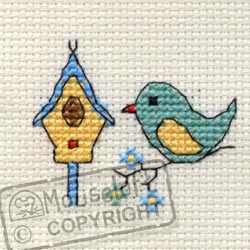Stitchlets Cross Stitch Kits - Bird and Birdhouse-0
