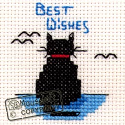 Occasions Cross Stitch Card Kit - Best Wishes Cat-0