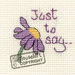 Occasions Cross Stitch Card Kit - Just to Say-0