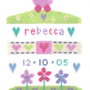 Baby Girl Sampler Cross Stitch Picture Kit-0