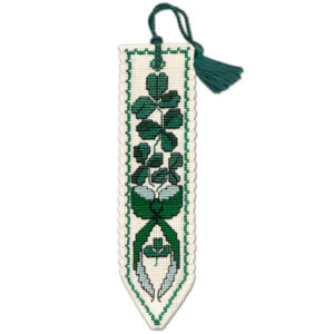 Shamrock Cross Stitch Bookmark Kit