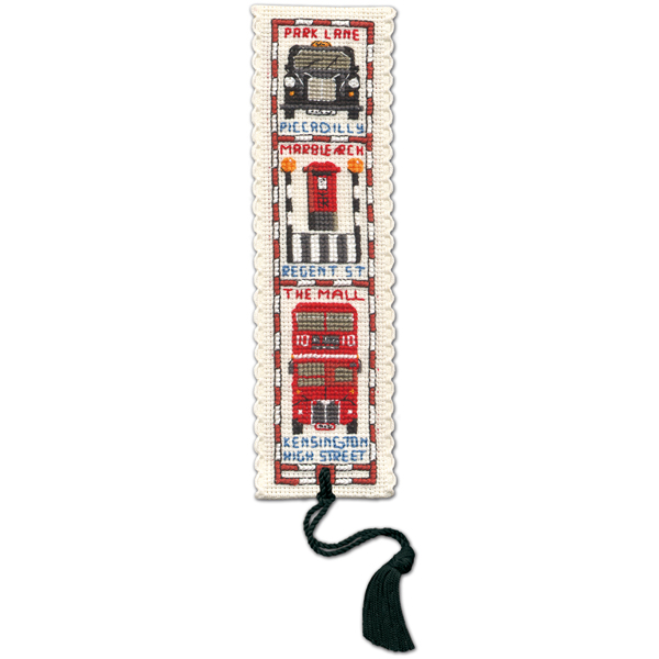 Streets of London Cross Stitch Bookmark Kit
