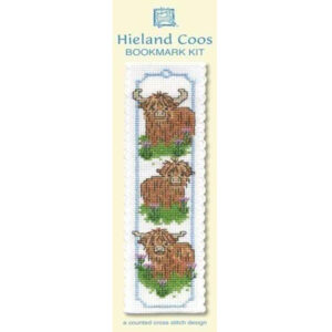 wee hieland coos bookmark wrapper