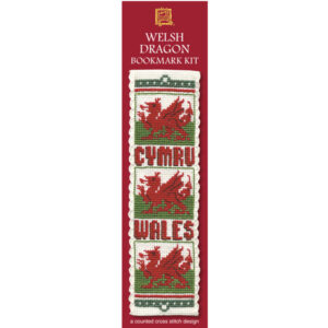 welsh dragon wrapper bookmark