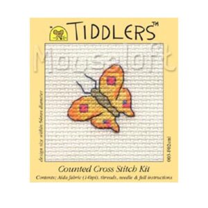Yellow Butterfly Tiddlers Cross Stitch Kit