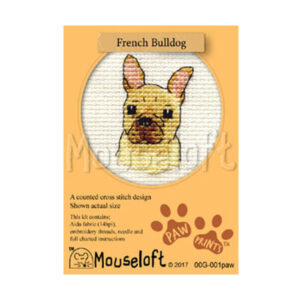 French Bulldog Dog Mini Cross Stitch Kit