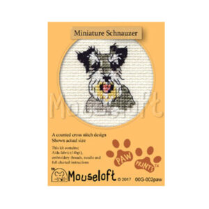 Miniature Schnauzer Dog Mini Cross Stitch Kit