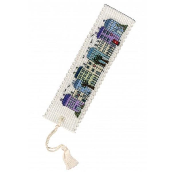 Townhouses Cross Stitch Bookmark Kit