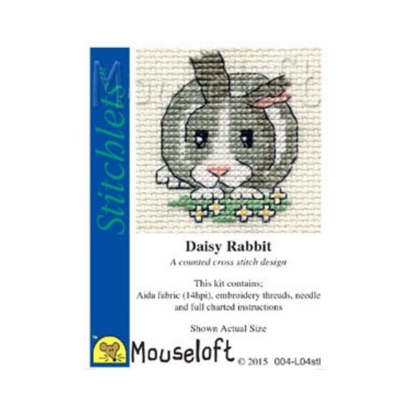 Daisy Rabbit Stitchlet Mini Cross Stitch Kit