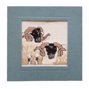 Black Faced Sheep Cross Stitch Card Kit