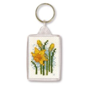 Cross Stitch Keyring Kits - Daffodils