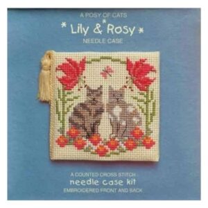 Lily and Rosy Cross Stitch Needlecase Kit