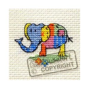 Stitchlets Cross Stitch Kits - Patchwork Elephant