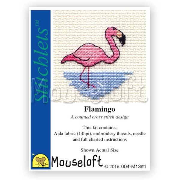 Stitchlets Cross Stitch Kits - Flamingo