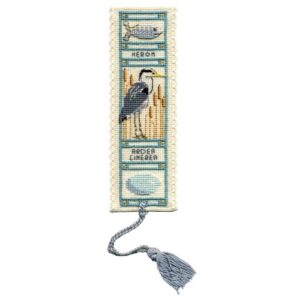 Heron Cross Stitch Bookmark Kit