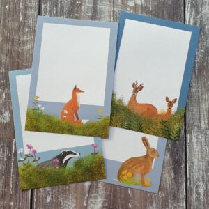 Woodland Mammals gift note set