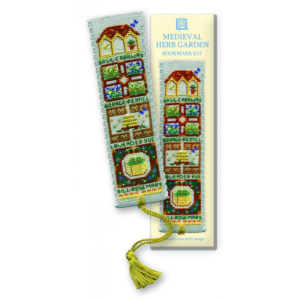 Medieval Herb Garden cross stich bookmark kit, cre8kits