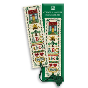 country sampler cross stitch bookmark kit, cre8kits