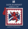Lion rampart needlecase cross stitch kit, textile heritage, cre8kits
